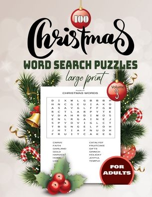 Cover for S M Design · 100 christmas word search Puzzles large print Volume 3 for adults (Paperback Book) (2020)