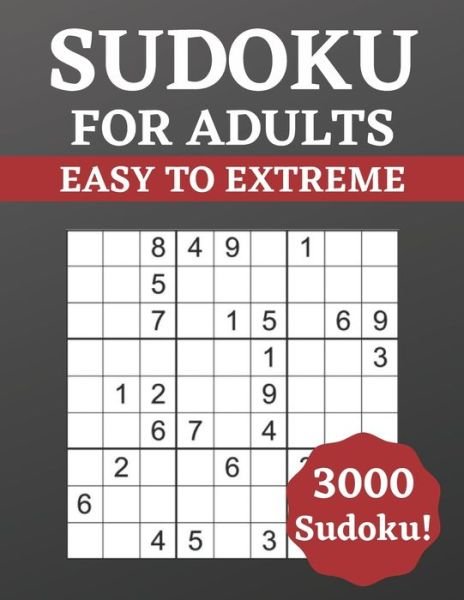 Cover for Ken Smith · Sudoku for Adults Easy to Extreme (Paperback Bog) (2021)