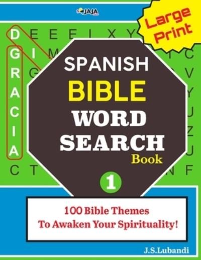 Cover for Jaja Media · Large Print SPANISH BIBLE Word Search Book (Paperback Bog) (2020)