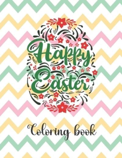 Cover for Red Bridge Press · Happy Easter Coloring Book: An Activity Book For Kids (Easter Egg Hunt) (Pocketbok) (2021)