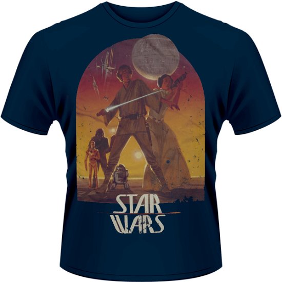 Cover for Star Wars · Sunset Poster Navy (T-shirt) [size S] (2013)