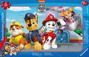 Cover for Ravensburger Kinderpuzzle 05681 · Puzzle Paw Patrol: Vier mutige Retter (15 T. Rahmenpuzzle) (Toys)