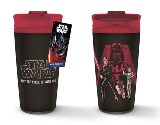 Star Wars (May The Force Be With You) Metal Travel Mug - Star Wars - Koopwaar - STAR WARS - 5050574275811 - 10 oktober 2023