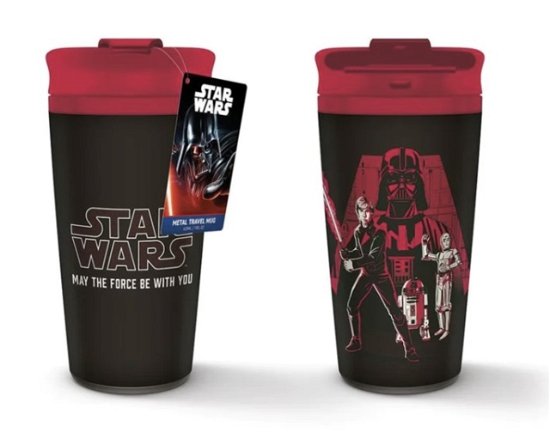 Star Wars (May The Force Be With You) Metal Travel Mug - Star Wars - Merchandise - STAR WARS - 5050574275811 - October 10, 2023