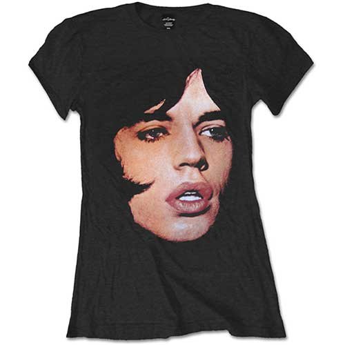 Cover for The Rolling Stones · The Rolling Stones Ladies T-Shirt: Mick Portrait (T-shirt) [size S] [Black - Ladies edition]
