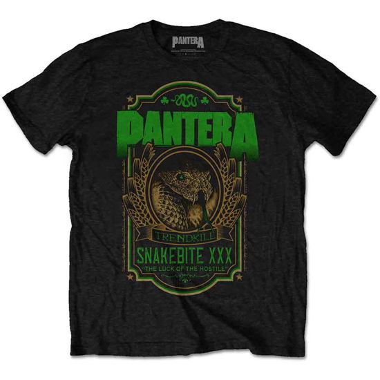 Pantera Unisex T-Shirt: Snakebite XXX Label - Pantera - Fanituote -  - 5056170668811 - 