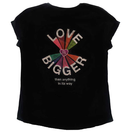 U2 · U2 Ladies Babydoll T-Shirt: Love Is Bigger (Ex-Tour & Back Print) (Toys) [size L]