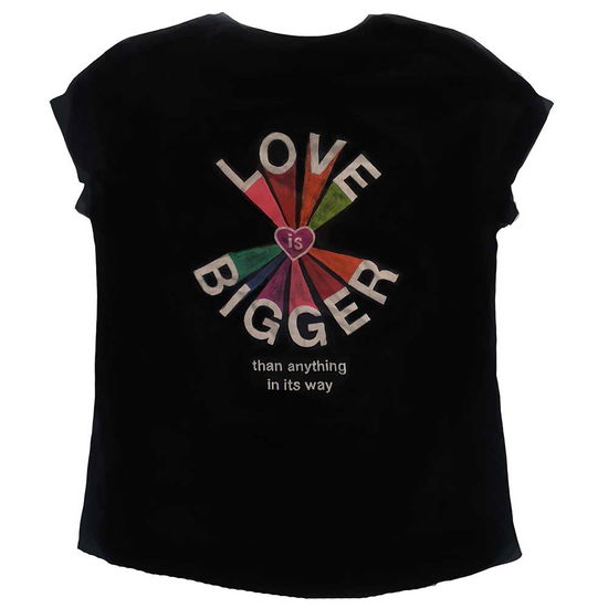 U2 Ladies Babydoll T-Shirt: Love Is Bigger (Ex-Tour & Back Print) - U2 - Merchandise -  - 5056561002811 - 