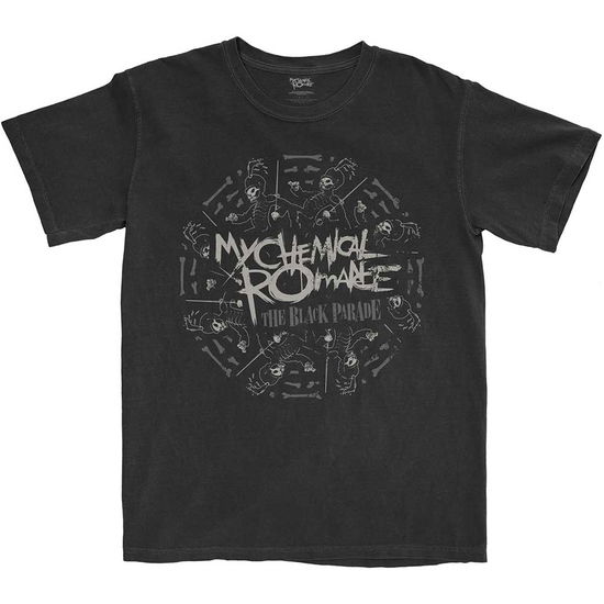 Cover for My Chemical Romance · My Chemical Romance Unisex T-Shirt: Circle March (Black) (T-shirt) [size M] (2021)