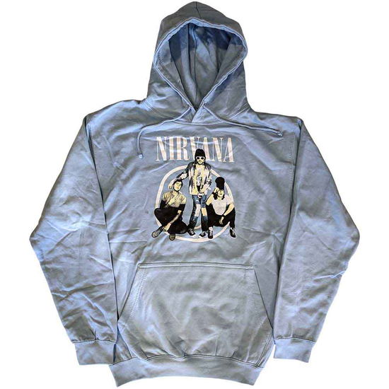 Cover for Nirvana · Nirvana Unisex Pullover Hoodie: Trapper Hat Photo (Light Blue) (Hoodie) [size S] (2022)