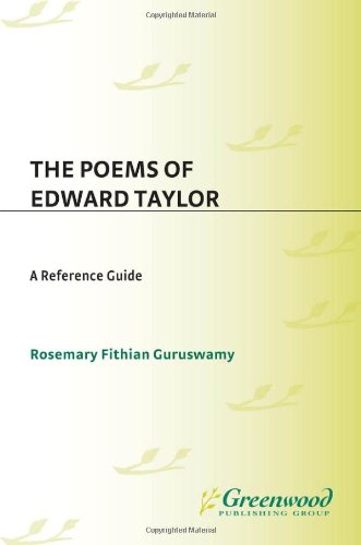 Cover for Rosemary F. Guruswamy · The Poems of Edward Taylor: A Reference Guide - Greenwood Guides to Literature (Innbunden bok) (2003)