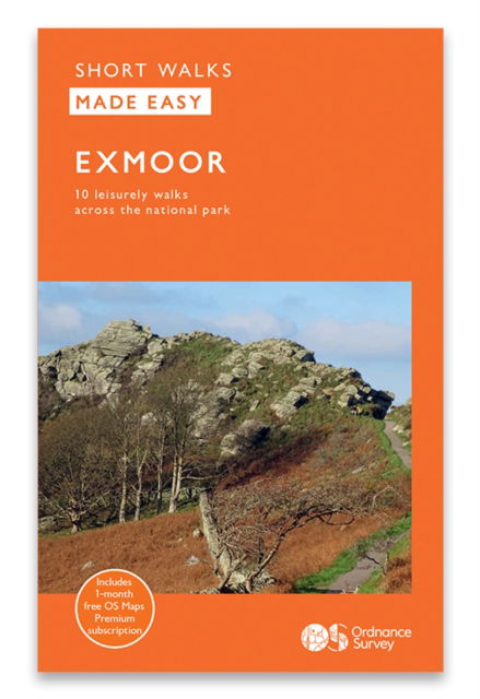 Cover for Exmoor - OS Short Walks Made Easy (Hardcover Book) (2024)