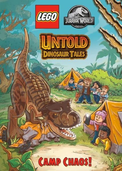Cover for Random House · Untold Dinosaur Tales #2: Camp Chaos! (LEGO Jurassic World) (Hardcover Book) (2022)