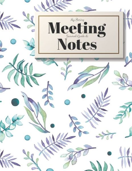 Cover for Gadfly Books · My Boring Meeting Survival Guide and Notes 8.5x11 Meeting Notebook and Puzzle Book (Paperback Book) (2019)