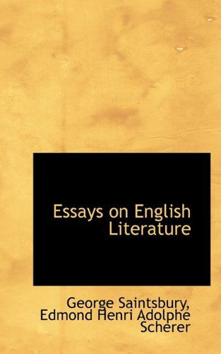 Cover for George Saintsbury · Essays on English Literature (Paperback Book) (2009)