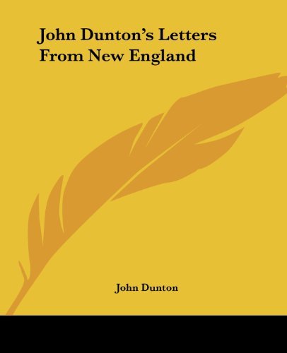 Cover for John Dunton · John Dunton's Letters from New England (Paperback Book) (2007)