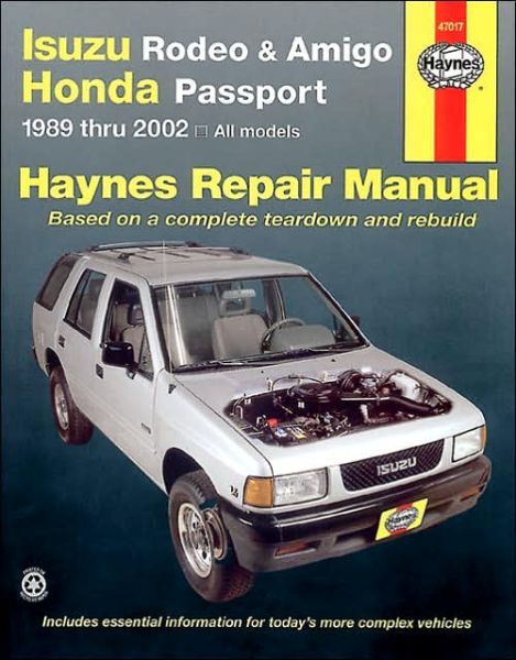 Cover for Haynes Publishing · Isuzu Rodeo, Amigo &amp; Honda Passport (89 - 02) (Paperback Book) (1997)