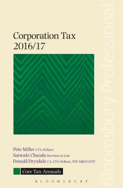 Cover for Pete Miller · Core Tax Annual: Corporation Tax 2016/17 - Core Tax Annuals (Paperback Book) (2016)