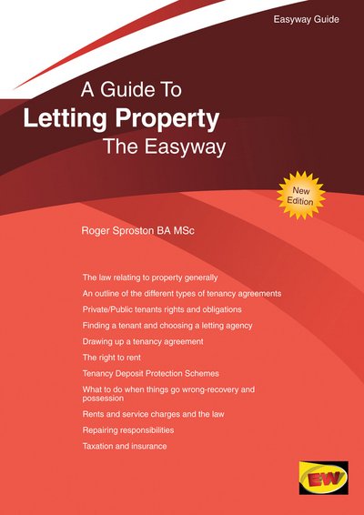 Cover for Roger Sproston · A Guide To Letting Property The Easyway (Taschenbuch) (2018)