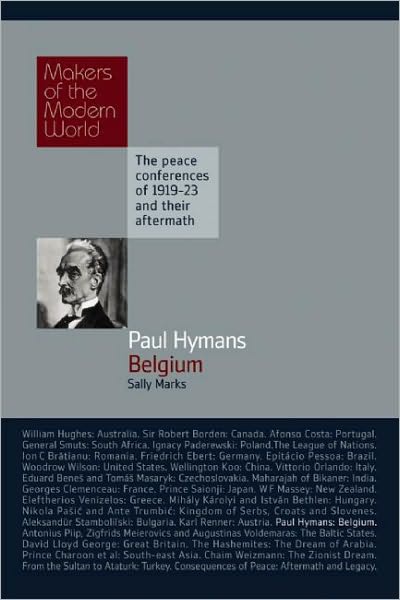 Cover for Sally Marks · Paul Hymans: Belgium - Makers of the Modern World (Innbunden bok) (2010)