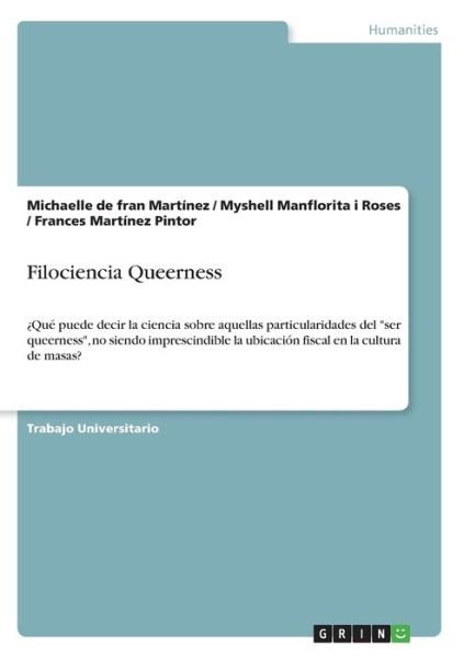 Cover for Martínez · Filociencia Queerness (Bog)