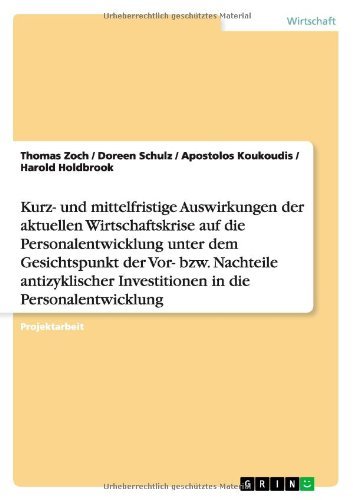 Cover for Zoch · Kurz- und mittelfristige Auswirkun (Buch) [German edition] (2011)