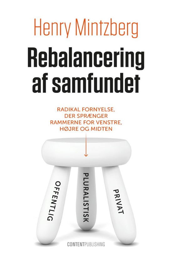 Cover for Henry Mintzberg · Rebalancering af samfundet (Sewn Spine Book) [1e uitgave] (2022)