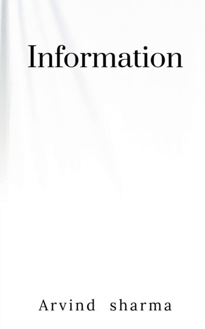 Cover for Arvind Sharma · Information (Paperback Book) (2022)