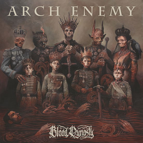 Cover for Arch Enemy · Blood Dynasty (Indie Exclusive, 180 Gram Milky White Colored Vinyl, Booklet) (VINIL) (2025)