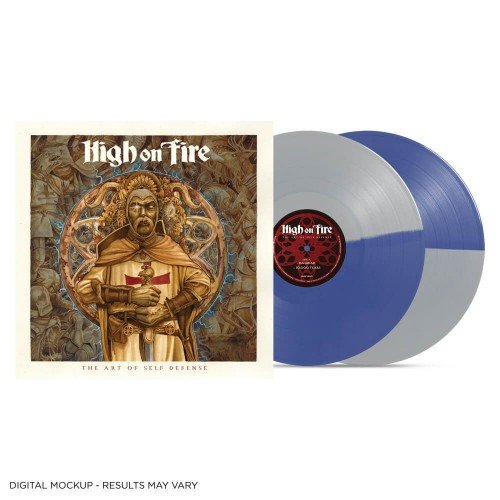 Cover for High On Fire · The Art Of Self Defense (LP) [Limited Silver &amp; Cobalt edition] (2023)