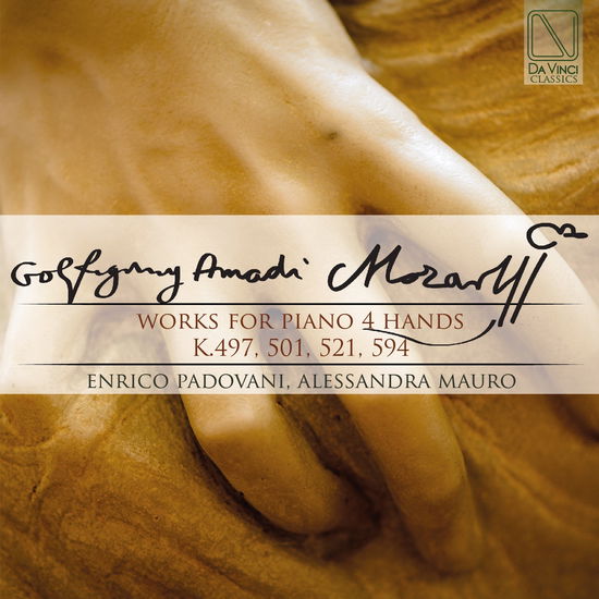 Cover for Mozart / Padovani,enrico / Mauro,alessandro · Mozart: Works for Piano 4 Hands K 497/501/521/594 (CD) (2020)