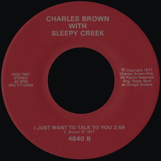 Cover for Charles Brown · I Just Want To Talk To You (LP) (2024)