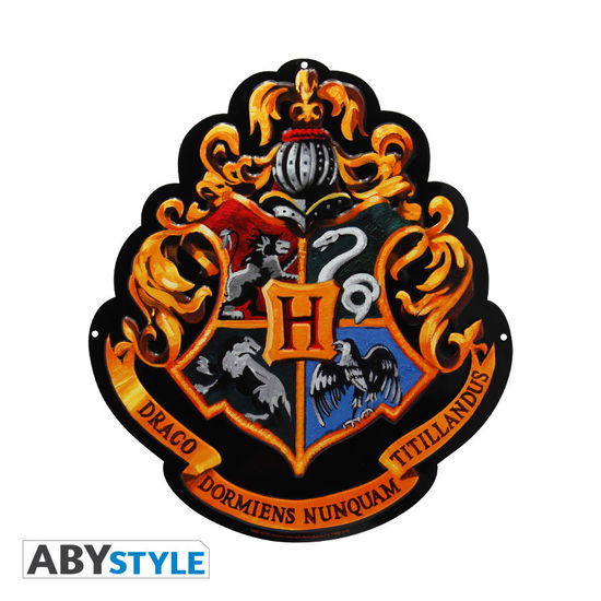 Cover for Harry Potter: ABYstyle · Hogwarts (Metal Plate 28X38 Cm / Targa Metallica) (MERCH)