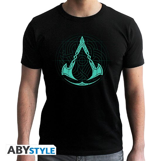 ASSASSINS CREED - Tshirt - Valhalla Crest - man S - T-Shirt Männer - Merchandise - ABYstyle - 3665361043812 - 7. februar 2019