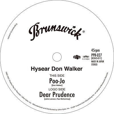 Poo-Jo / Dear Prudence - Hysear Don Walker - Musik - POSITIVE - 4526180551812 - 23. juni 2022