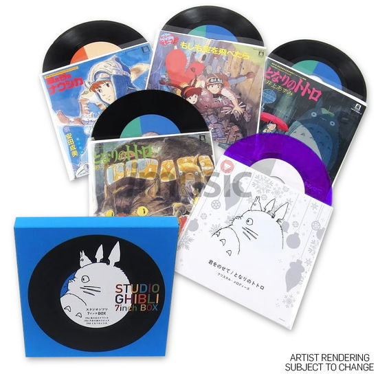 Cover for Studio Ghibli (7&quot; Inch Box Set) (7&quot;) [2024 Repress with Purple Bonus 7&quot; edition] (2024)