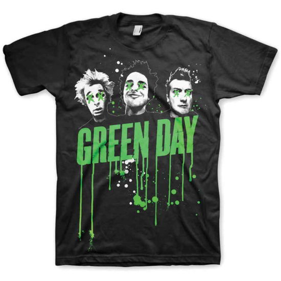 Green Day Unisex T-Shirt: Drips - Green Day - Fanituote - Unlicensed - 5055295358812 - keskiviikko 14. tammikuuta 2015