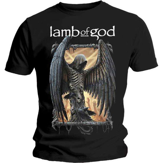 Lamb Of God Unisex T-Shirt: Winged Death - Lamb Of God - Fanituote - Global - Apparel - 5056170616812 - keskiviikko 15. tammikuuta 2020