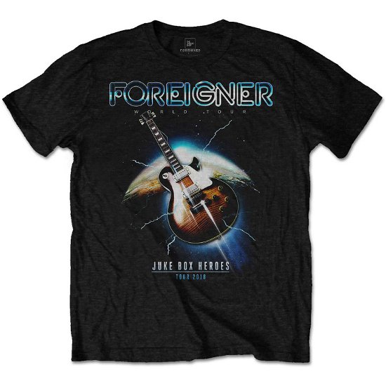 Cover for Foreigner · Foreigner Unisex T-Shirt: Juke Box Heroes (T-shirt) [size S] [Black - Unisex edition]