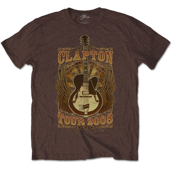 Eric Clapton Unisex T-Shirt: Tour 2008 - Eric Clapton - Fanituote -  - 5056368662812 - 