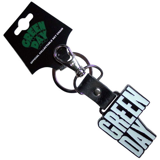 Green Day Keychain: Stacked Logo (Glow-in-the-Dark) - Green Day - Gadżety -  - 5056737242812 - 