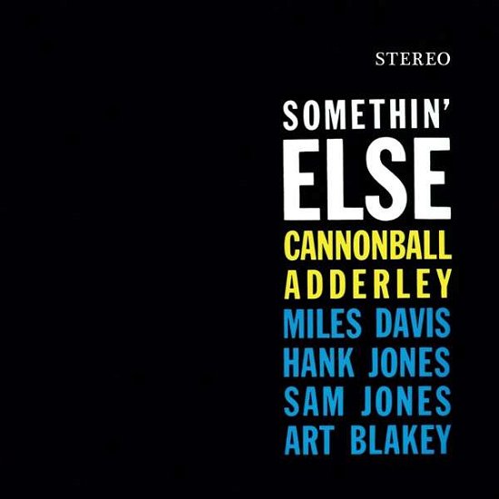 Cover for Cannonball Adderley · Somethin Else (Limited Solid Orange Vinyl) (LP) [Coloured edition] (2018)