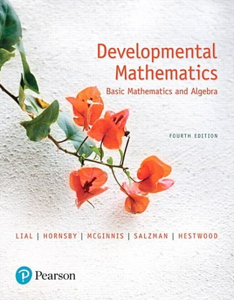 Cover for Margaret Lial · Developmental Mathematics: Basic Mathematics and Algebra (Taschenbuch) (2017)