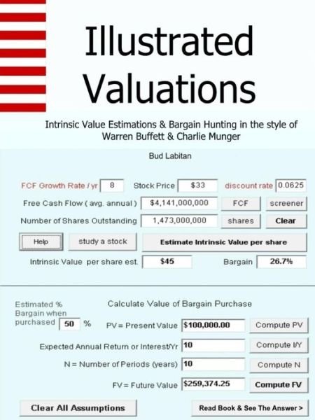Cover for Bud Labitan · Illustrated Valuations + Intrinsic Value Estimations &amp; Bargain Hunting in the style of Warren Buffett and Charlie Munger (Paperback Book) (2019)