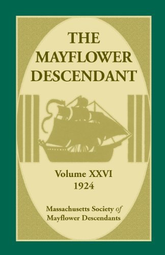Cover for Mass Soc of Mayflower Descendants · The Mayflower Descendant, Volume 26, 1924 (Paperback Book) (2013)