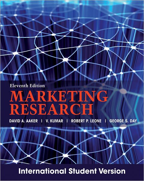 Cover for David A. Aaker · Marketing Research: International Student Version (Paperback Book) [11th edition] (2012)