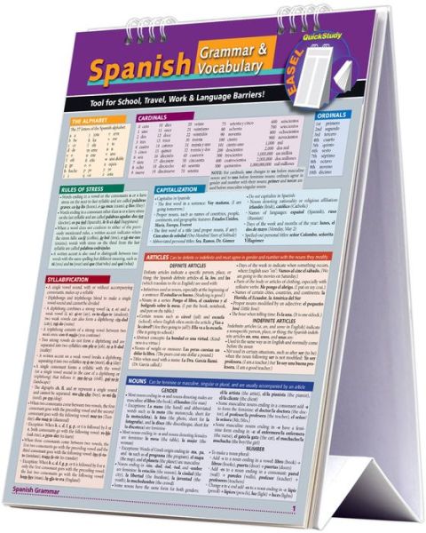 Cover for Barcharts Inc · Spanish Easel (Spiral Book) (2015)