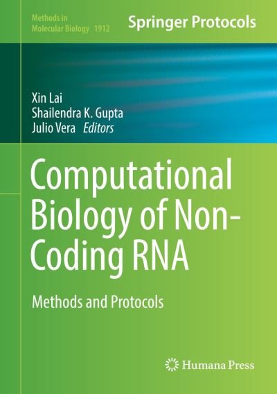 Cover for Computational Biology of Non-Coding RNA: Methods and Protocols - Methods in Molecular Biology (Hardcover Book) [2019 edition] (2019)
