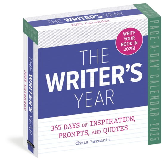 Cover for Chris Barsanti · Writer's Year Page-A-Day® Calendar 2025: 365 Days of Inspiration, Prompts, and Quotes (Calendar) (2024)