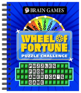 Cover for Publications International Ltd · Brain Games - Wheel of Fortune Puzzle Challenge (Spiral Book) (2020)